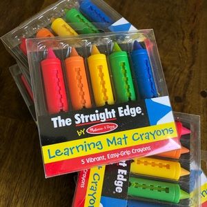 Melissa and Doug Learning Mat Crayons